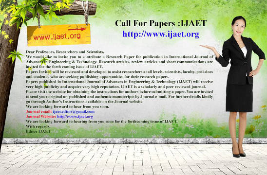 Submissions invited for publication in IJAET